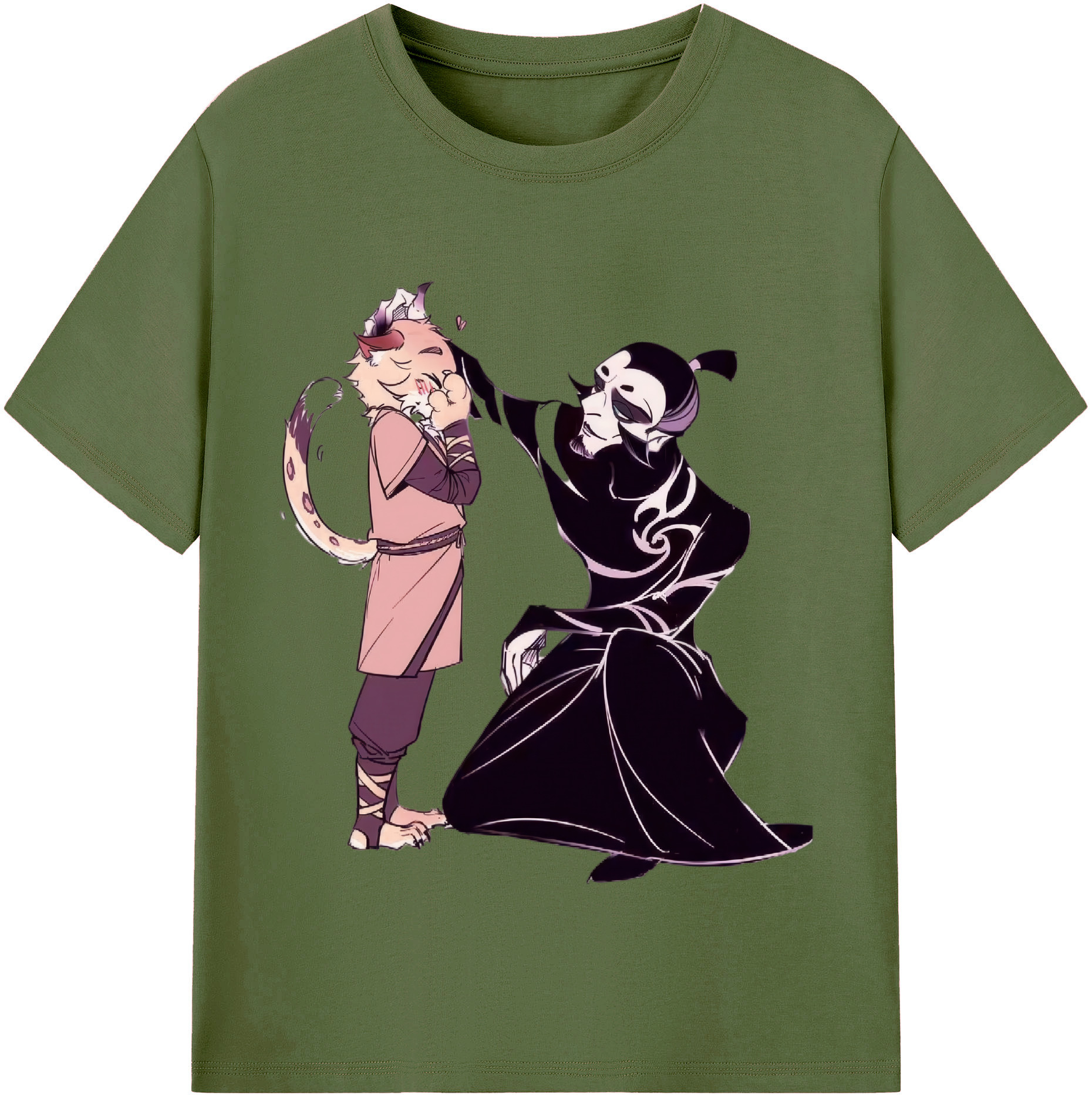 （画像用） Ne Zha 2 ナタ 魔童の大暴れ 綿100％半袖Tシャツ（フロントプリント）